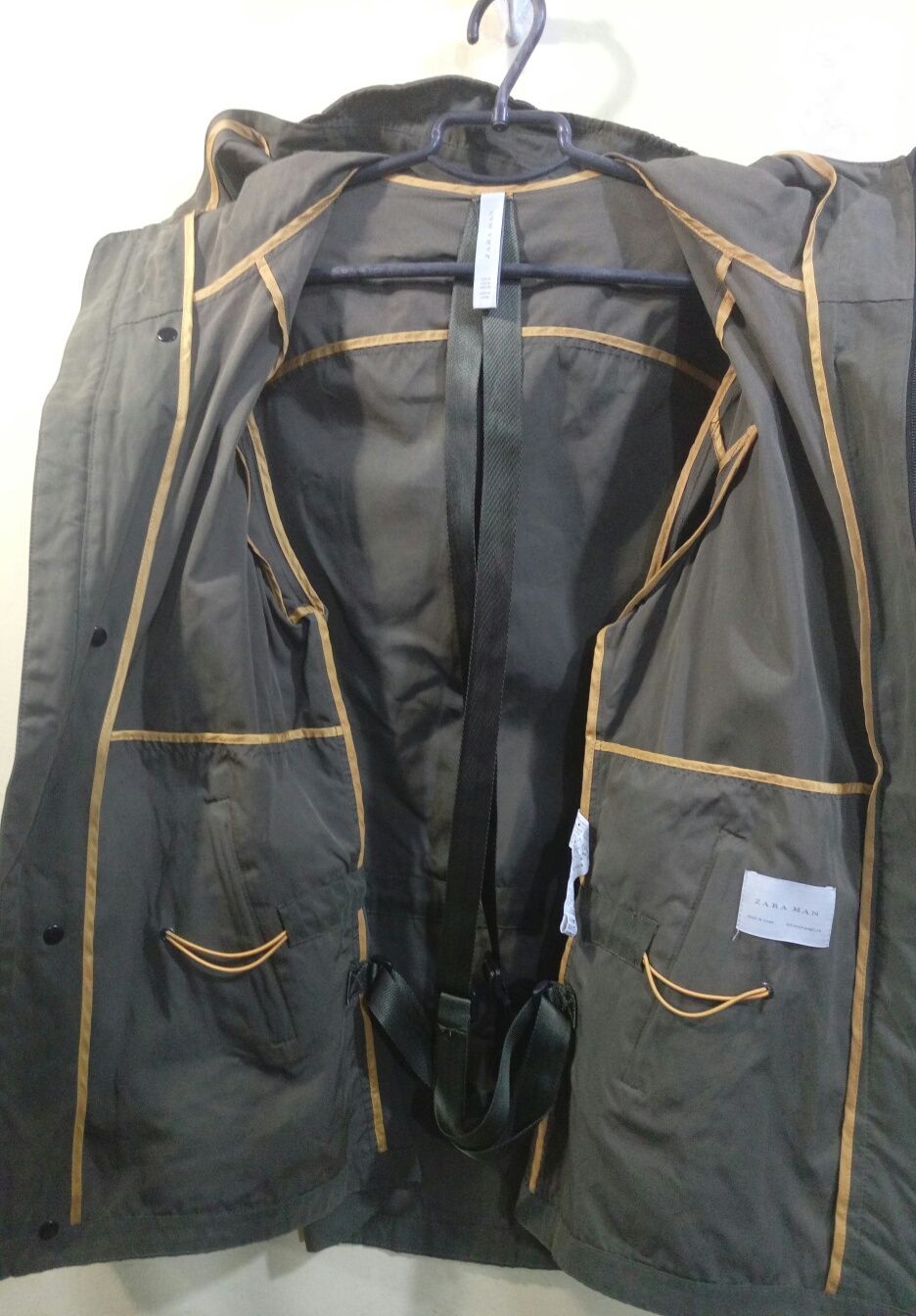 Оригінал чоловіча повсякденна куртка вітрівка Zara