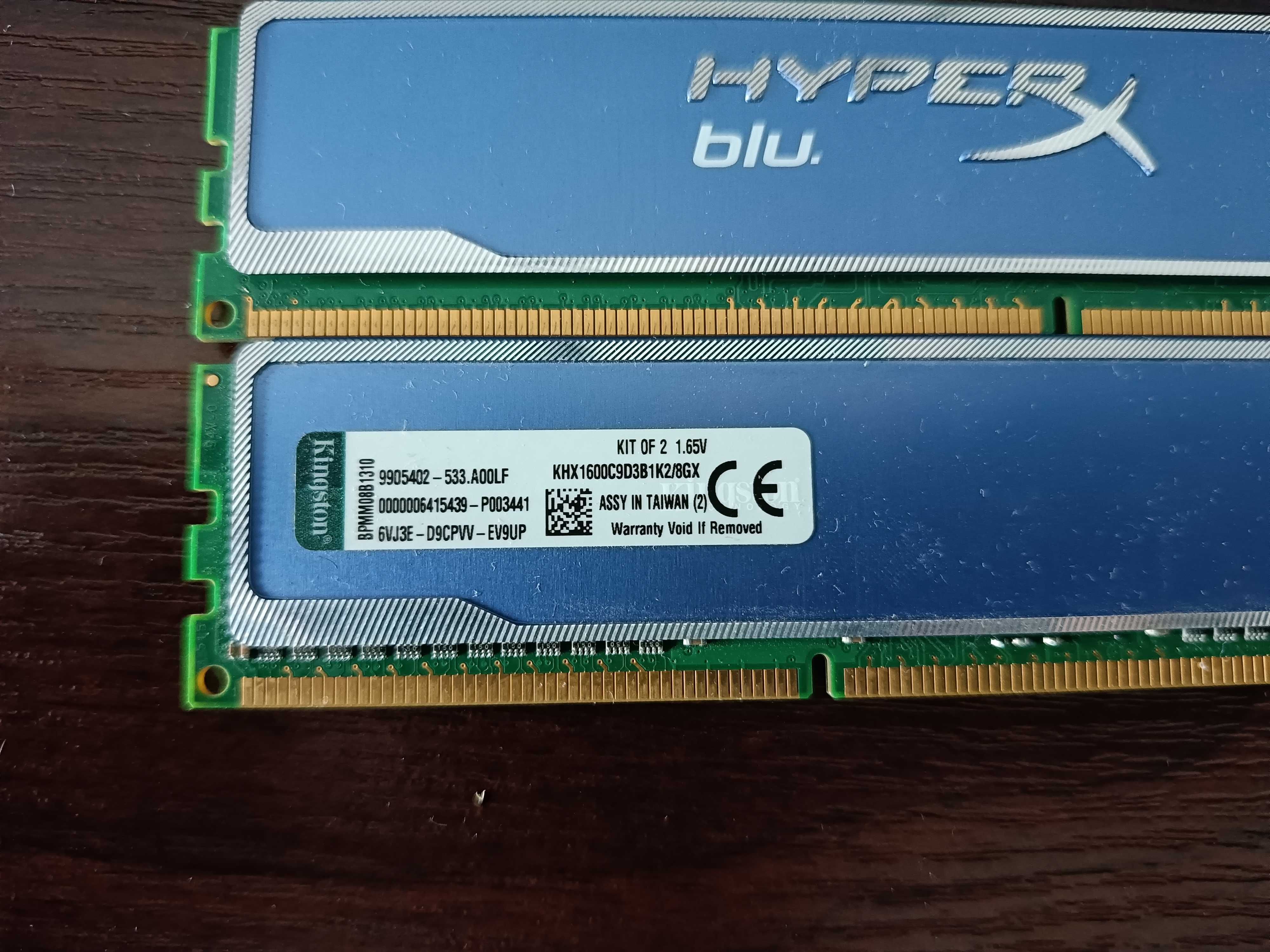 Pamięć RAM 2x4GB Kingston HyperX Blue KHX1333C9D3B1K2