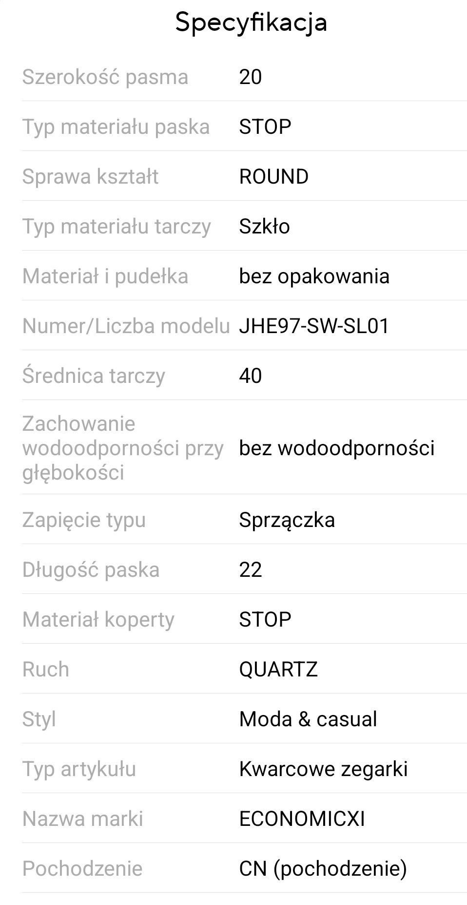 Zegarek męski plus bransoleta