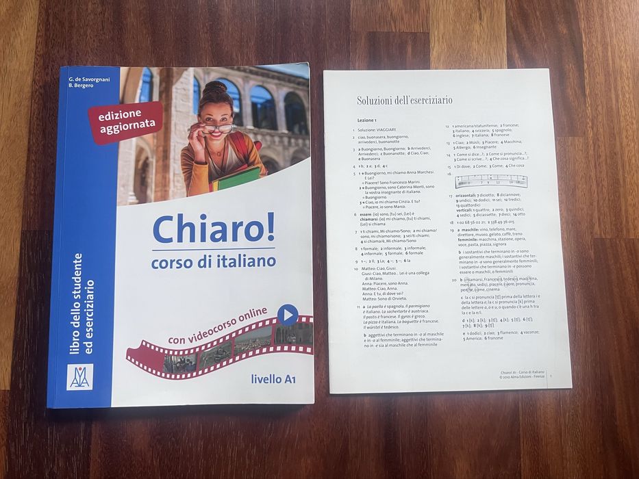 Książka do nauki włoskiego Chiaro A1