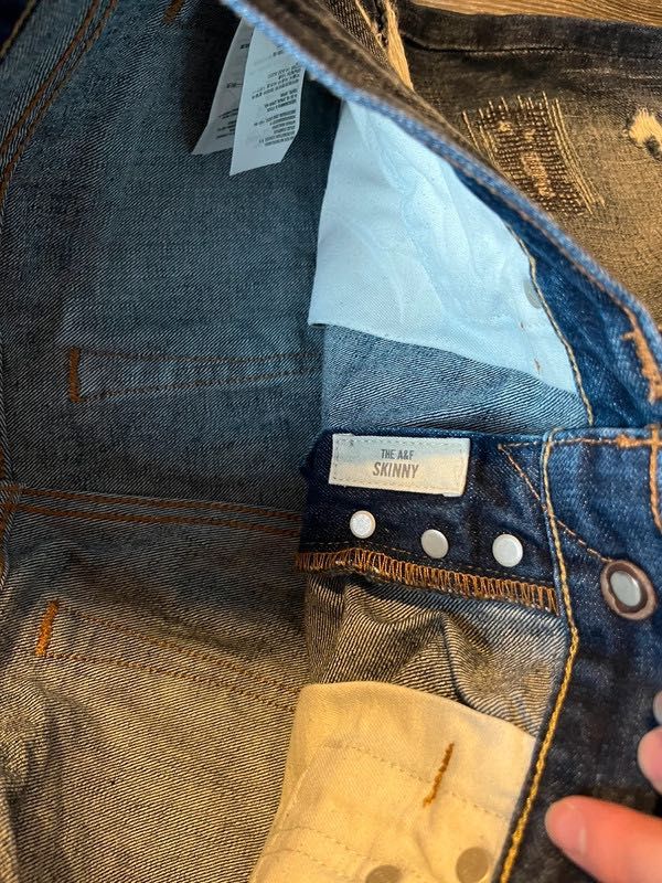 Abercrombie & Fitch jeansy skinny spodnie jeansowe