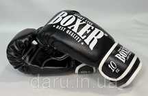 Боксерские перчатки 6, 8, 10, 12, 14, 16 oz КОЖА, 3 цвета Boxer Sport