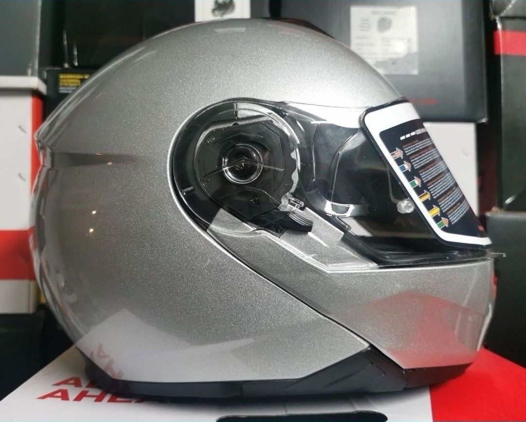 Capacete NZI Combi Duo Gloss Silver ( M )( NOVO )