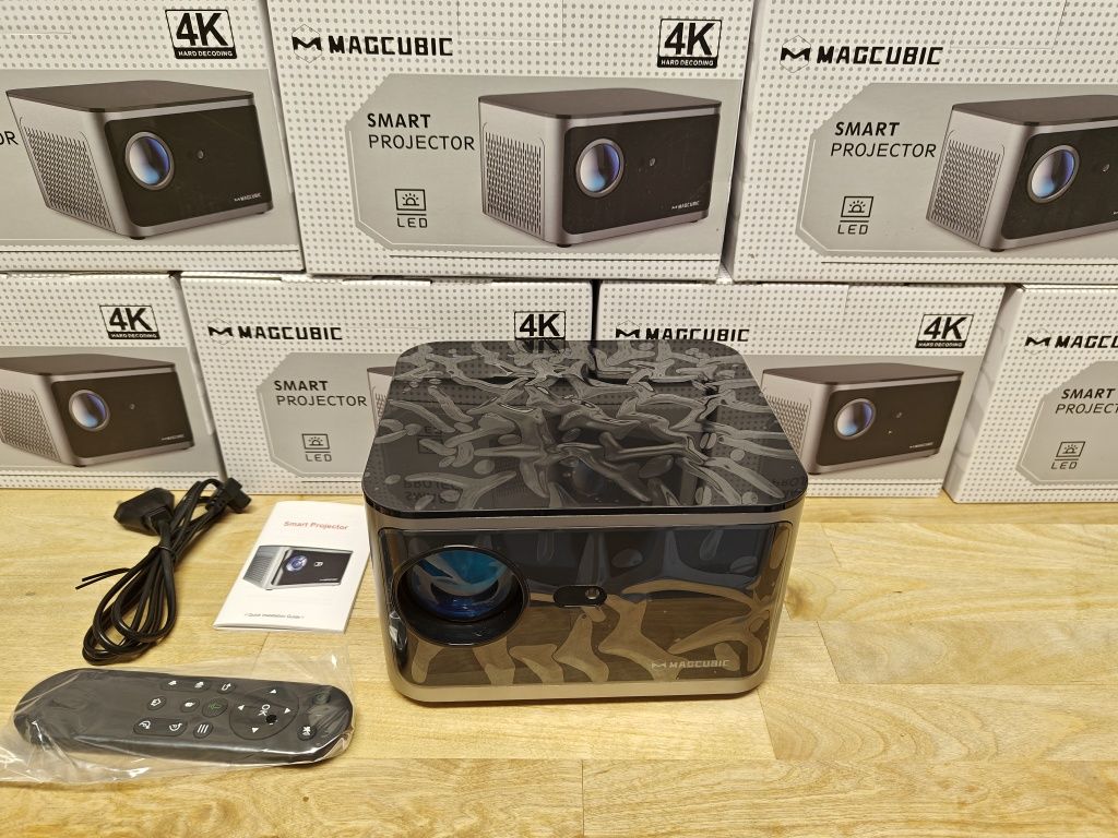 Projetor led 9500 lumens + NATIVA 1080P REAL + Android + Keystone 4D