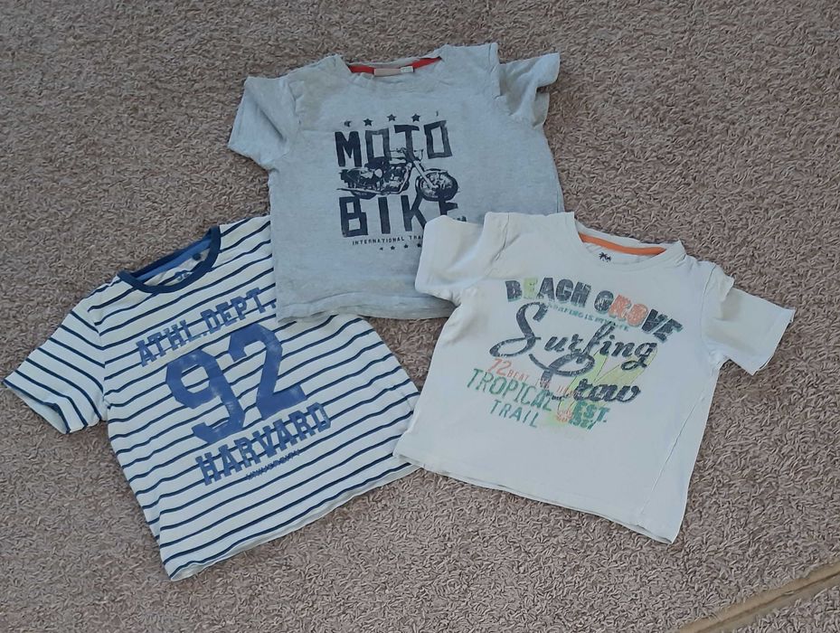 Zestaw 3 chłopięcych T-shirtów  rozm. 116/122