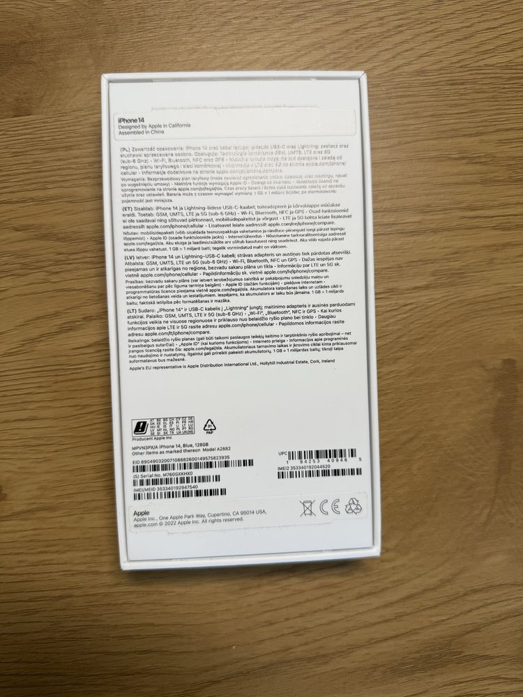Iphone 14 128GB Niebieski - Stan Idealny!