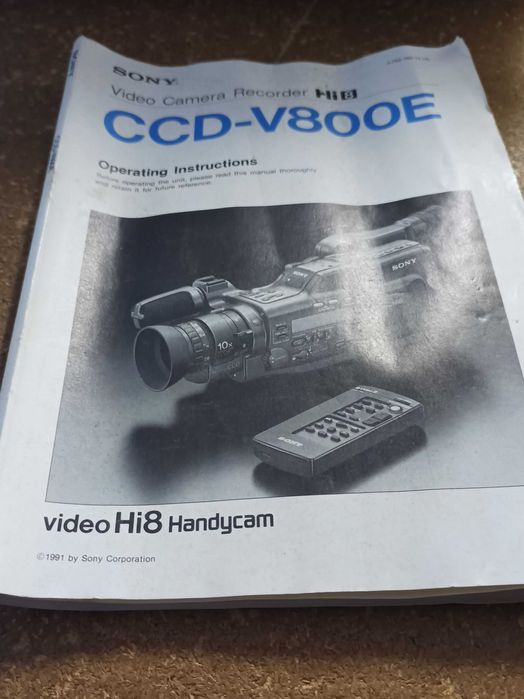 Camera Sony CCD-V800E Hi8 Com avaria