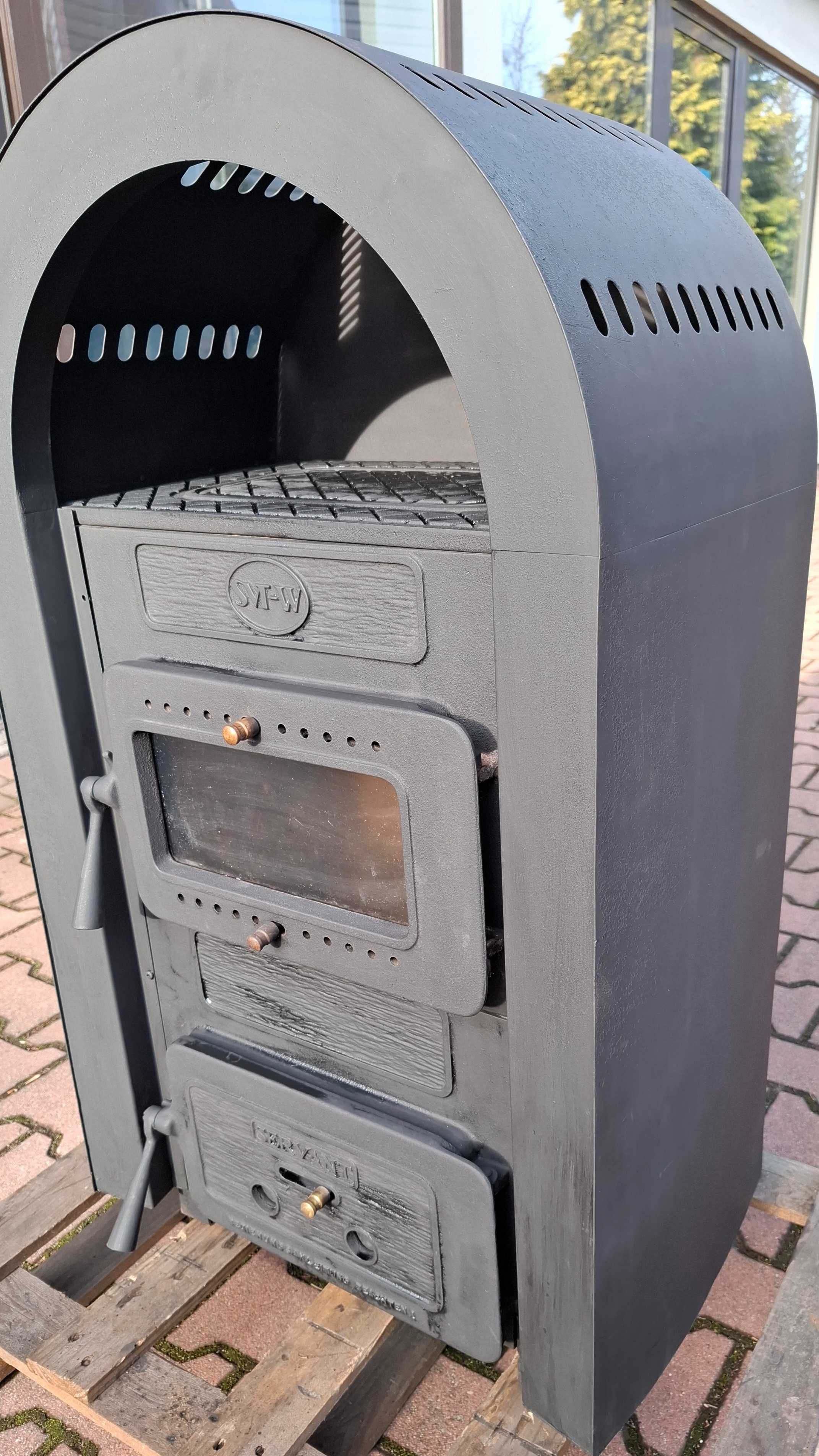 Koza kominek Wamsler Serwant wolnostojący 5 kW żeliwny piec + szamot