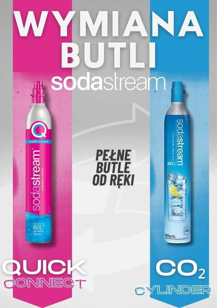 Wymiana butli soda stream ,PROMOCJA na syropy
