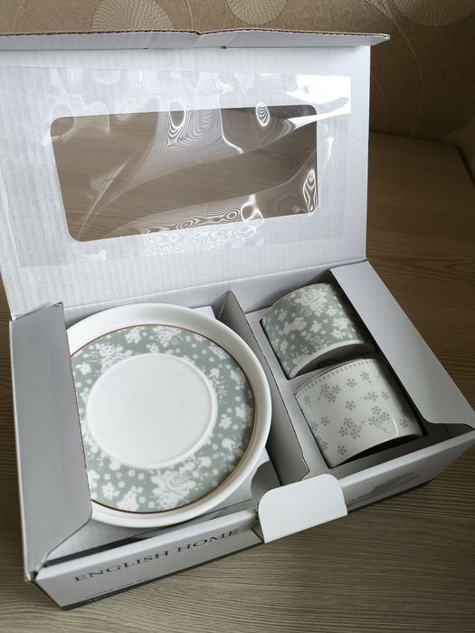 Продам колекційний набір кавовий ,2чашки ,English Home