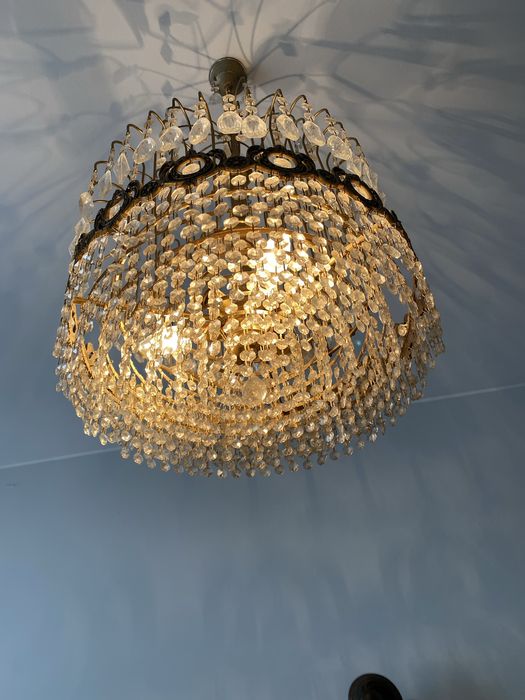 Candeeiro vintage em cristal