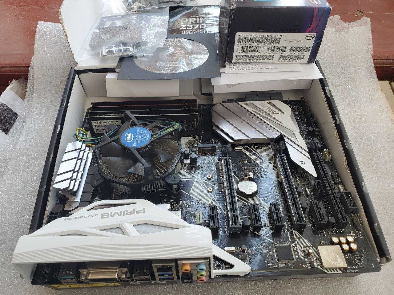 Комплект для геймера Asus Prime Z370-A+I3-9100F+16Gb DDR4