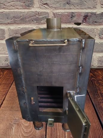 Печь-буржуйка с радиатором  6 мм