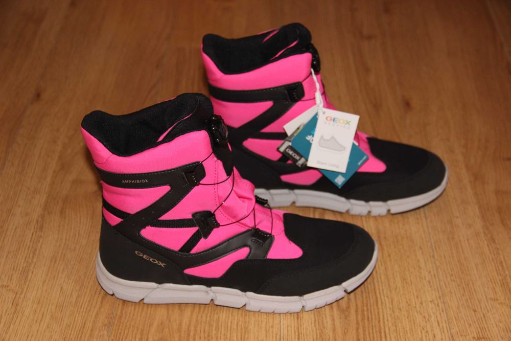 Підліткові зимові чоботи з мембраною Geox J Flexyper 38 39 р. Джеокс