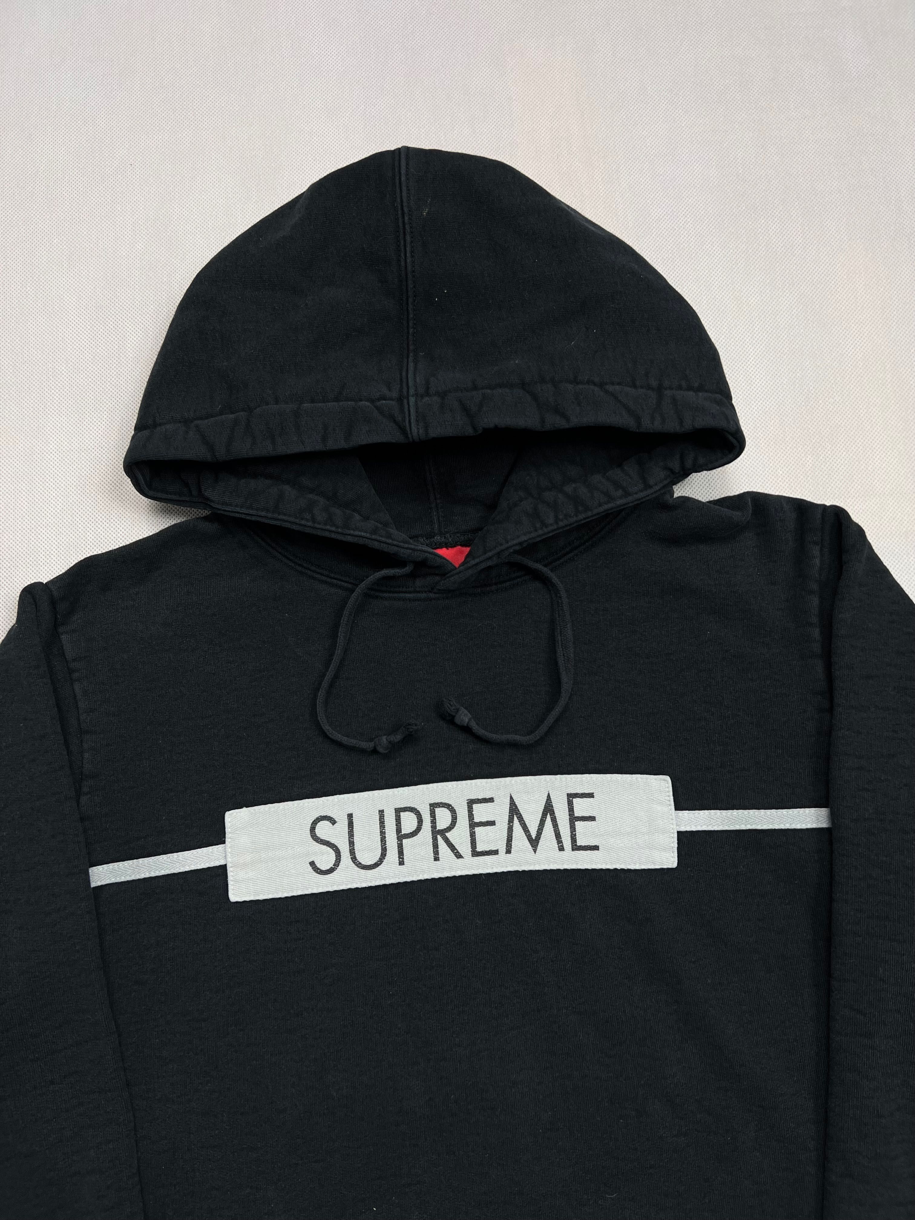 Bluza Supreme Twill Tape big logo black