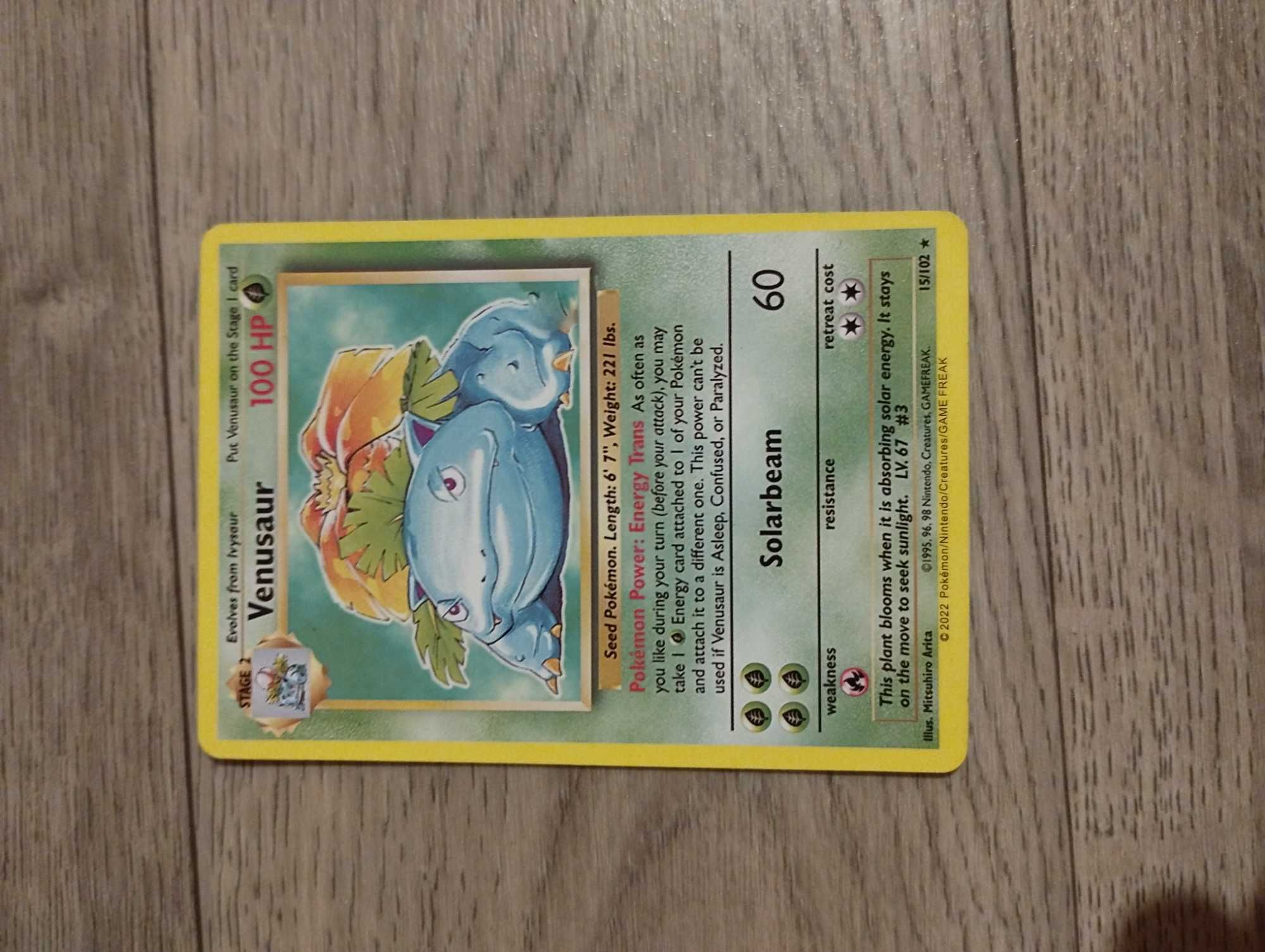 Venusaur raro stage 2