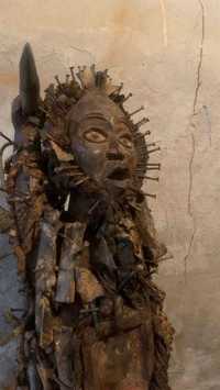 Art Tribal Africana Rara Figura de poder: Masculino Nkisi