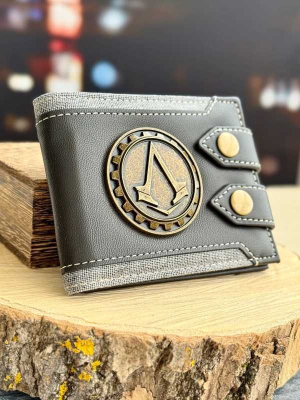 Portfel skórzany męski gra Assassin creed vintage