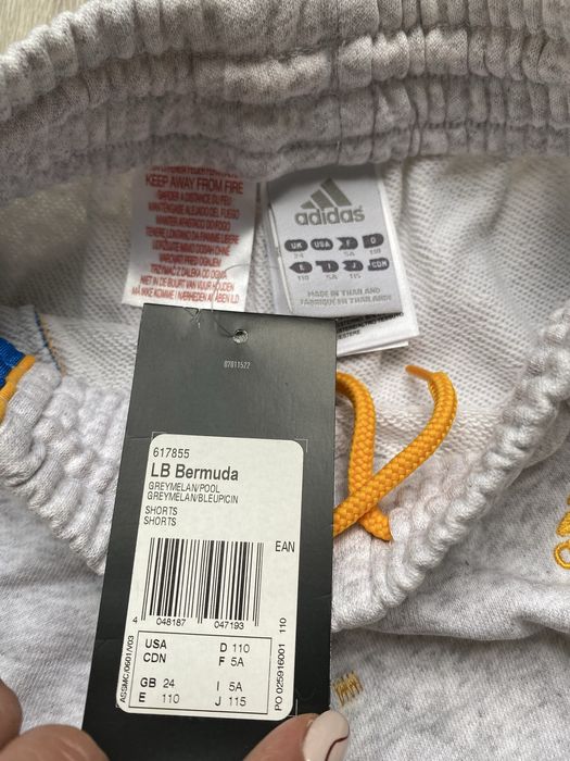 Spodenki chlopiece adidas r. 110