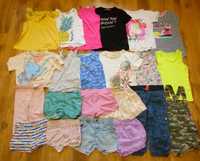 rozm 134  zestaw ubrań na lato 22 rzeczy koszulki i spodenki paka