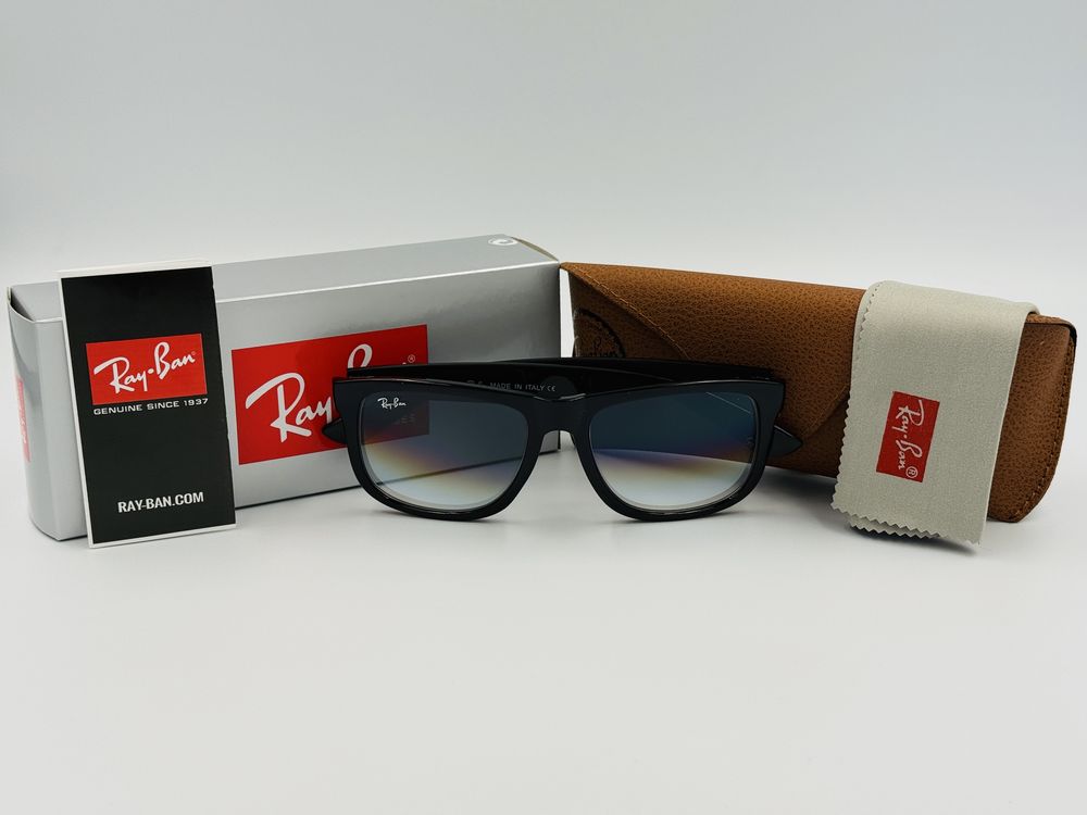 Солнцезащитные очки Ray Ban Justin 4165 Black-Blue Grade 54мм стекло