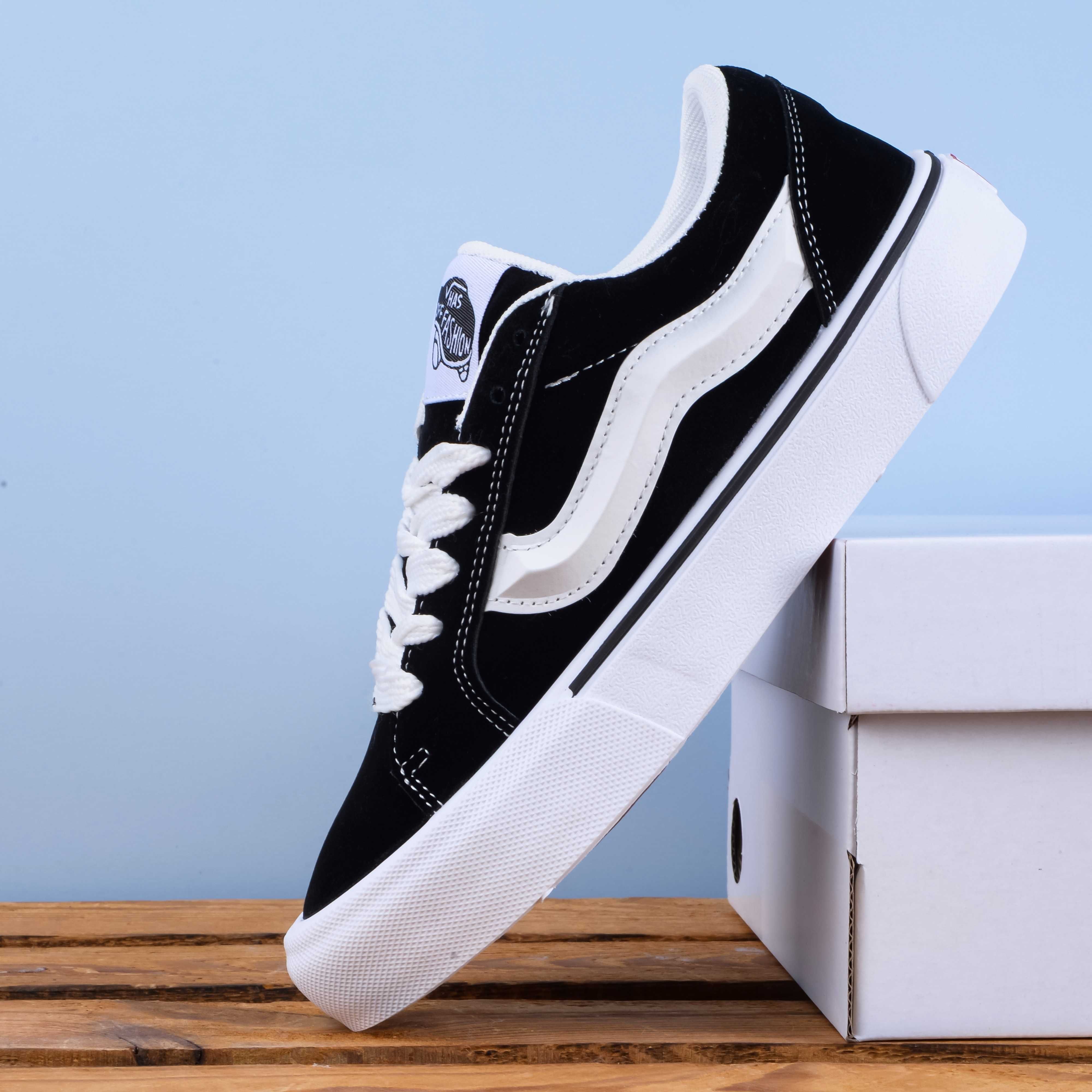 (1856) Кеди у стилі Vans Knu Skool Imran Potato чорні (37-45)