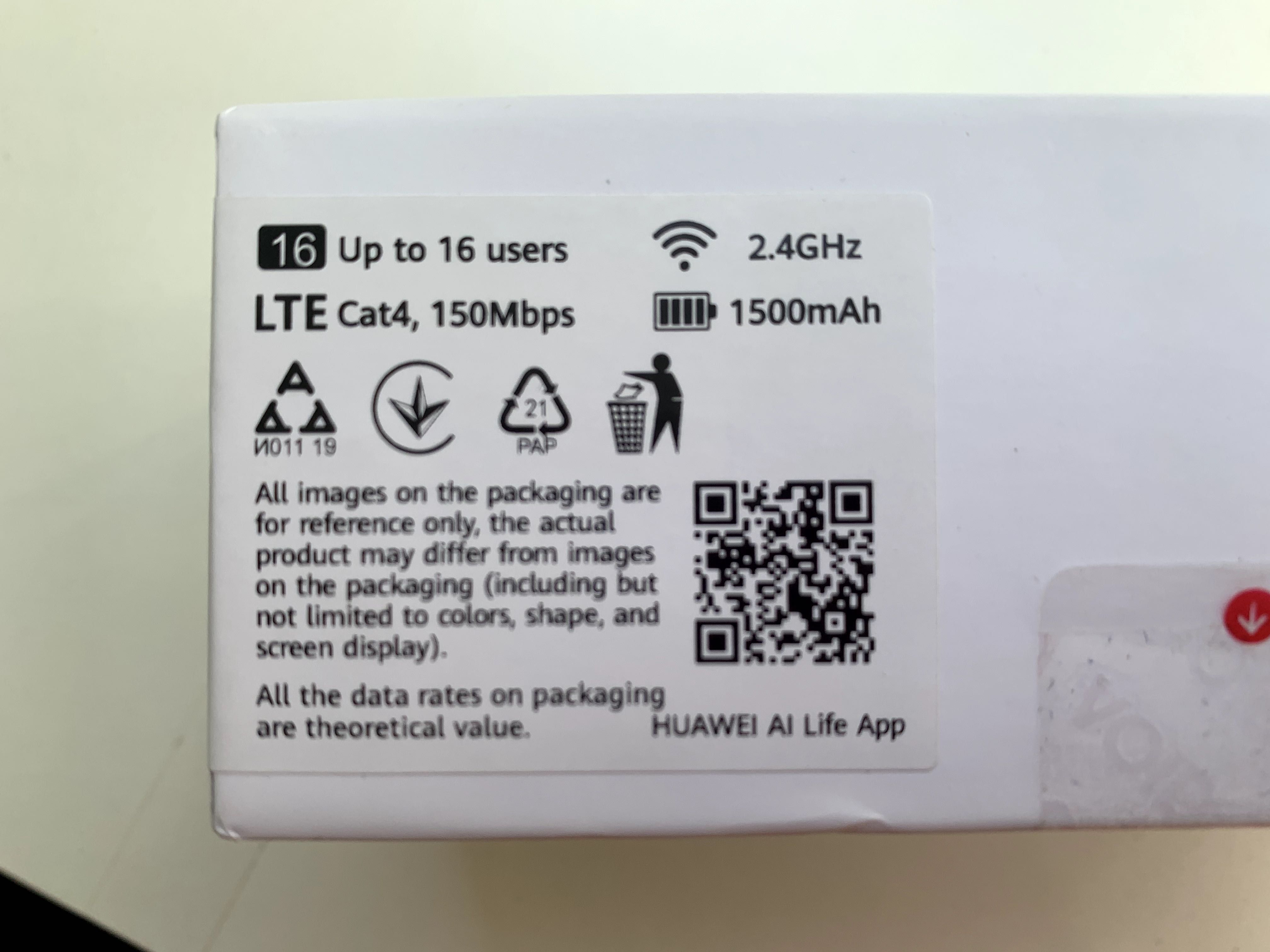 Мобільний Wi-Fi роутер HUAWEI mobile wifi 3s