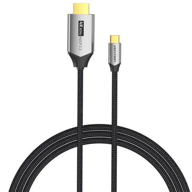 Кабель адаптер перехідник Vention Type-C to HDMI 2.0 1.5 м юсб-с хдмай