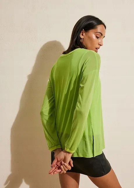 B.P.C bluza z siateczkową warstwą zielone jabłuszko 44/46.