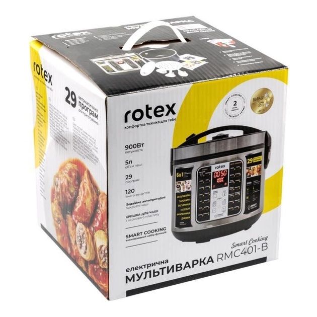 Мультиварка Rotex RMC401-B-Smart Cooking