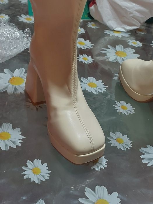 Ботинки Челси - 35й розмір! беж - осінь!