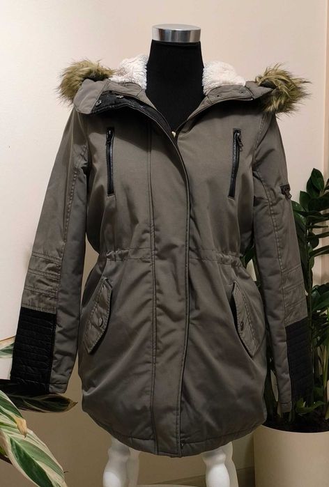 Kurtka jesienna damska XS oliwkowa