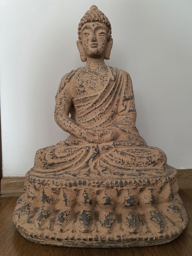 Rzeźba figura Siedzący Budda duży ok.  50 cm.