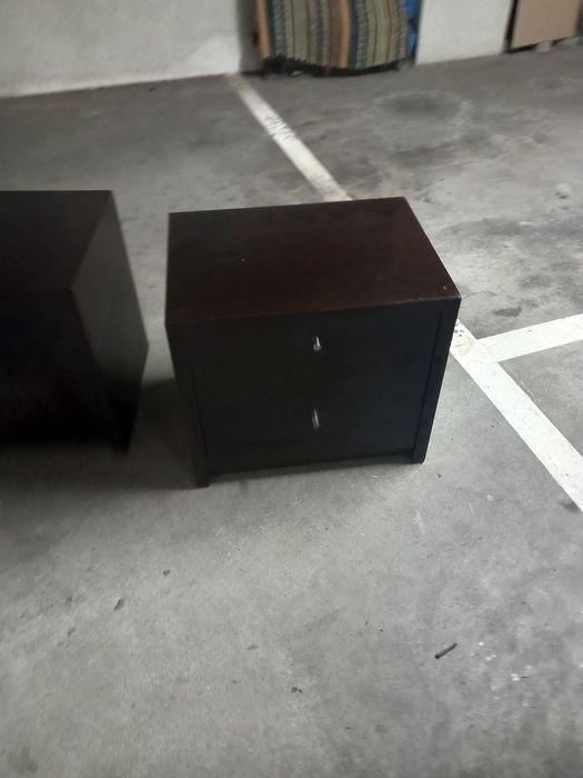 Mesas cabeceira wenge