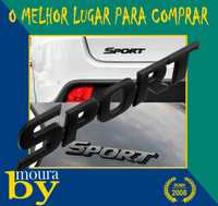 EMBLEMA SPORT HONDA CIVIC ACCORD LOGOTIPO PRETO MATTE 3D