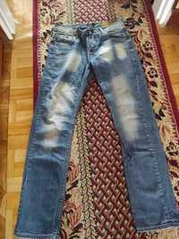 Spodnie jeansowe petrol