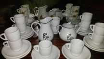 Serviço de café em porcelana da Delta (Lote Platina)