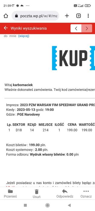 Speedway grand prix Warszawa 2023