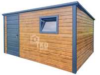 Schowek - Domek Ogrodowy 4X3M - Drzwi Okno Dach Spad W Tył Tkd230