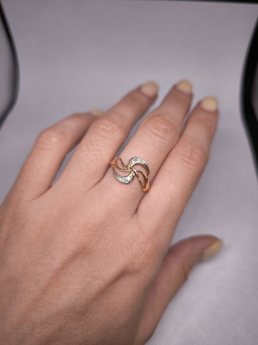 Кольцо золотое 18.5 размер