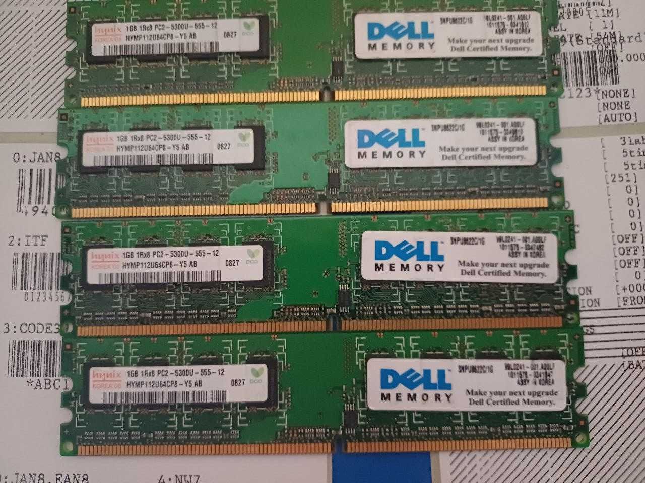 Memória ram Dell DDR2 HYNIX 1RX8 PC2-5300U-555-12