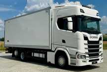 Scania S500 / CHŁODNIA / WINDA / 18 PALET / 7.4 M / DRUKARKA / AUTOMAT / NISKI PRZEBIEG / PODNOSZONA OŚ / 2020 ROK