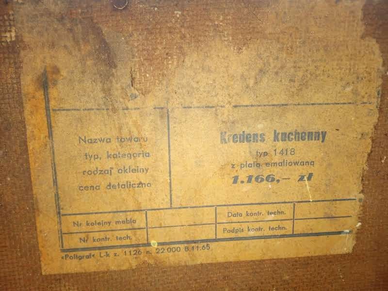 Stary segment kuchenny