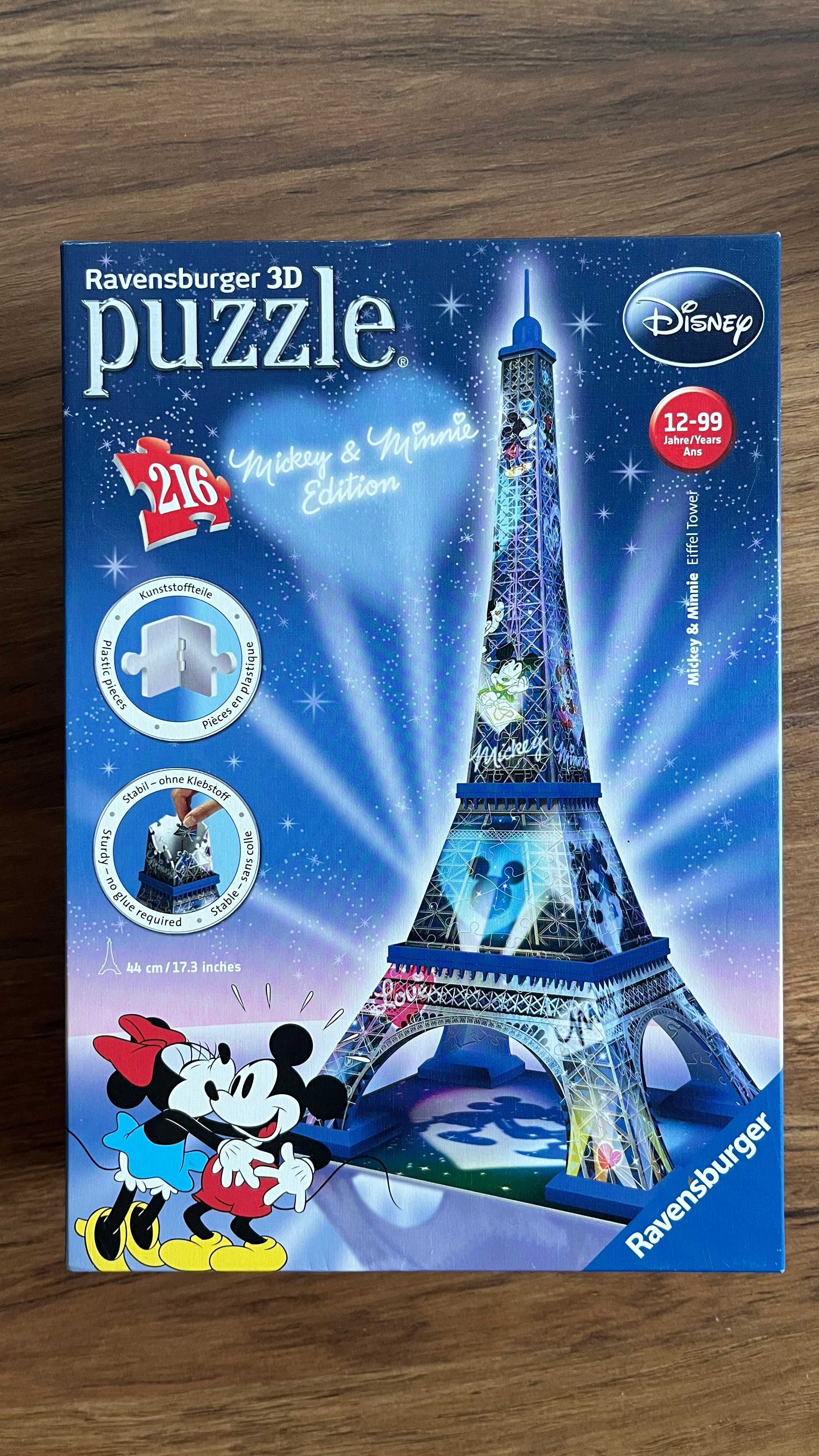 Puzzle plastikowe 3D Disney Wieża Eiffla