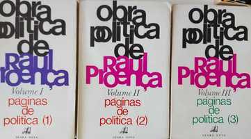 Obra Política de Raul Proença, 3 volumes