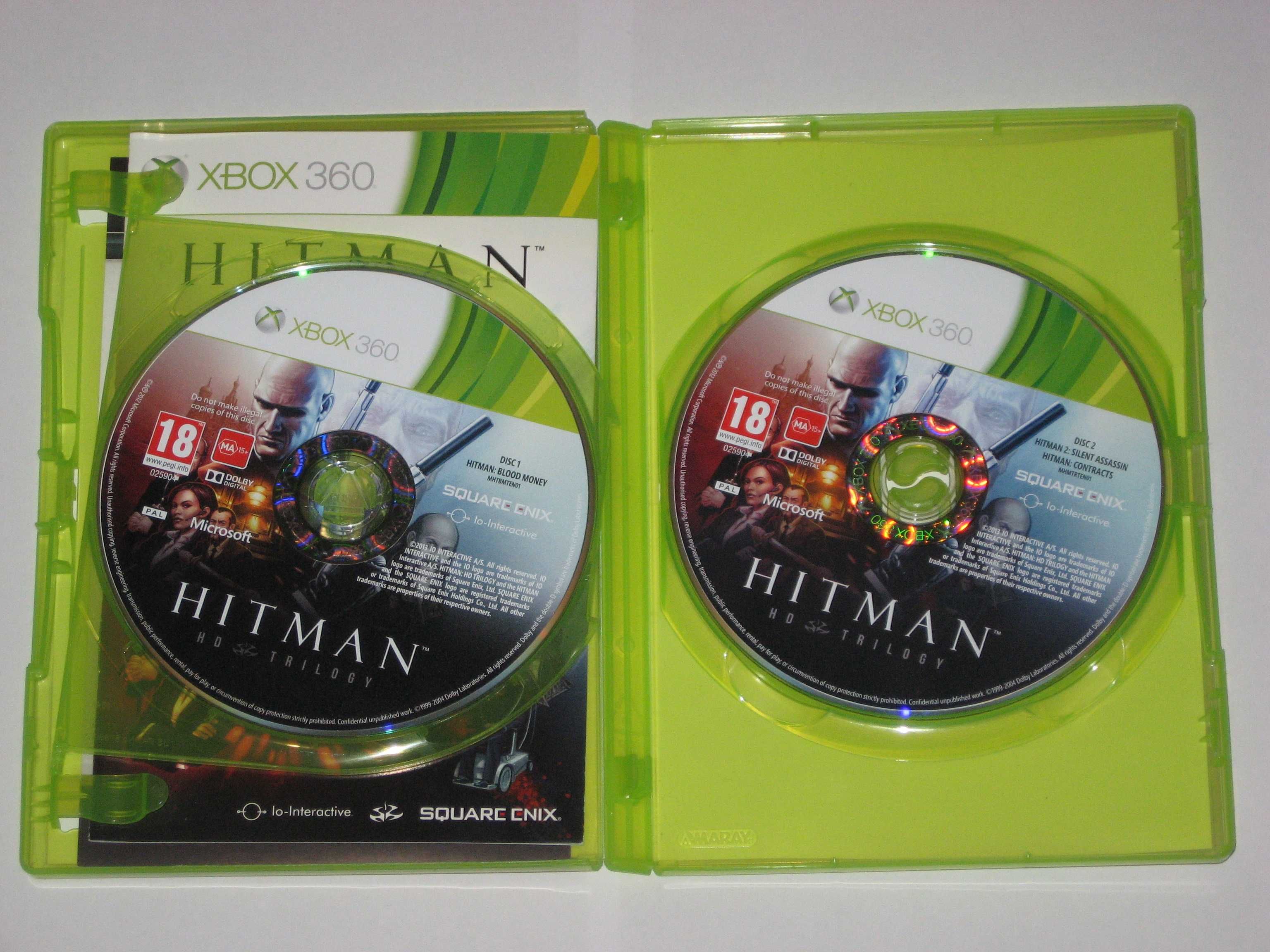 Zestaw HITMAN HD TRILOGY Xbox360 2 disc! BDB! 3xA!