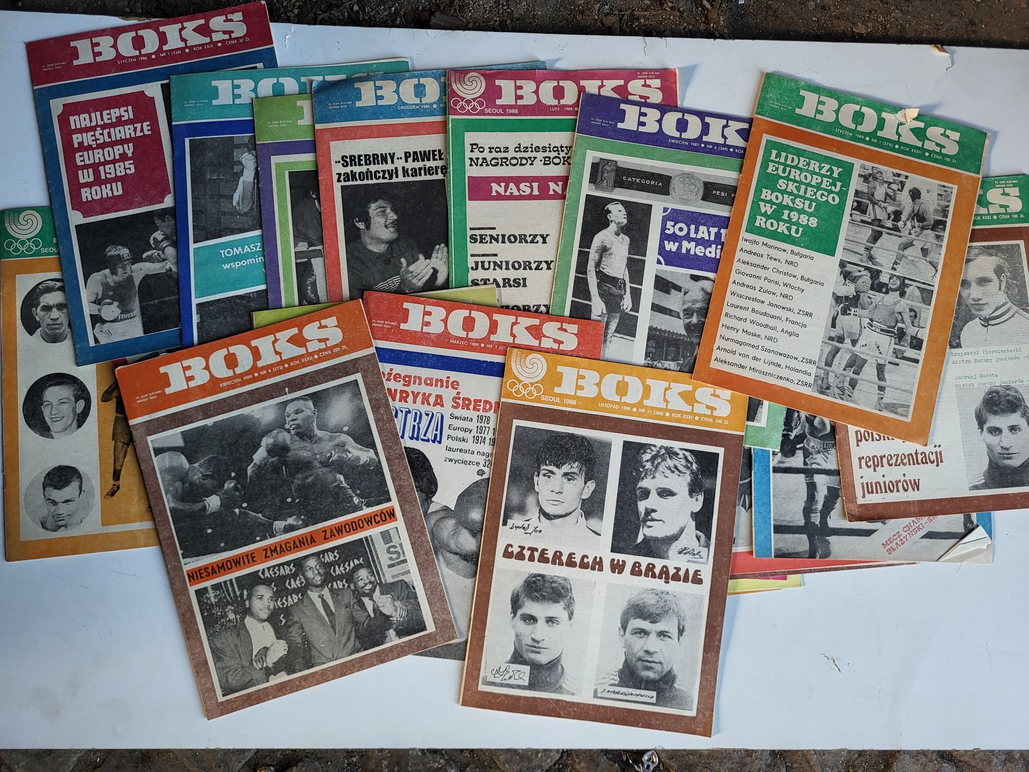 Czasopismo BOKS 1986-89 PRL