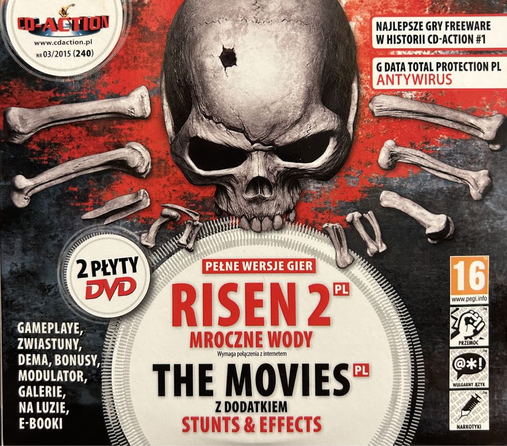 Gry PC CD-Action 2x DVD nr 240: Risen 2, Movies