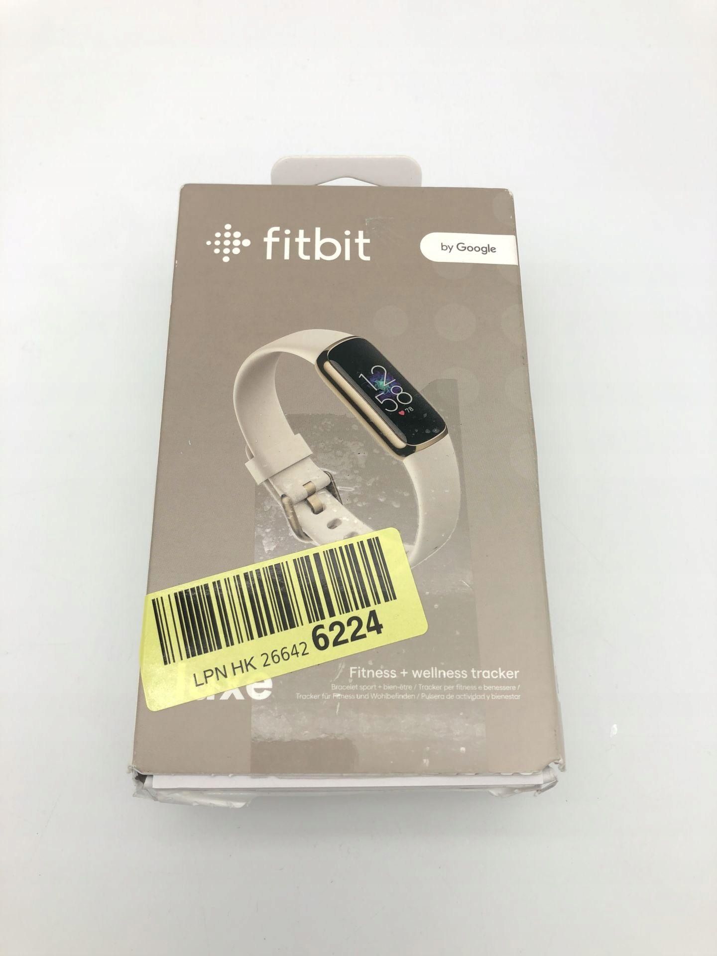 Fitbit Luxe Tracker Złoty Biały Fitness Sen i Stres 6 Miesięcy Premium
