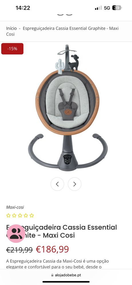 Espreguiçadeira Maxi Cosi